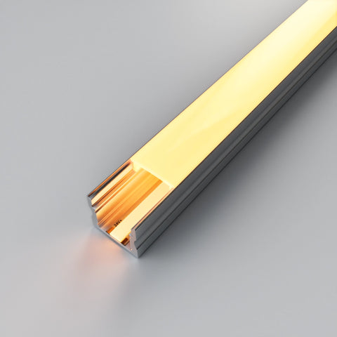 2m ALU01 Surface Mounted LED Profile, 17.1 x 15.3mm