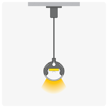 2m ALU08 Suspendable LED Profile, 20.8 x 20.8mm