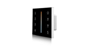 Wall Switch  (Black) Adjustable White (CCT) LED Strip with 4 Zone Control